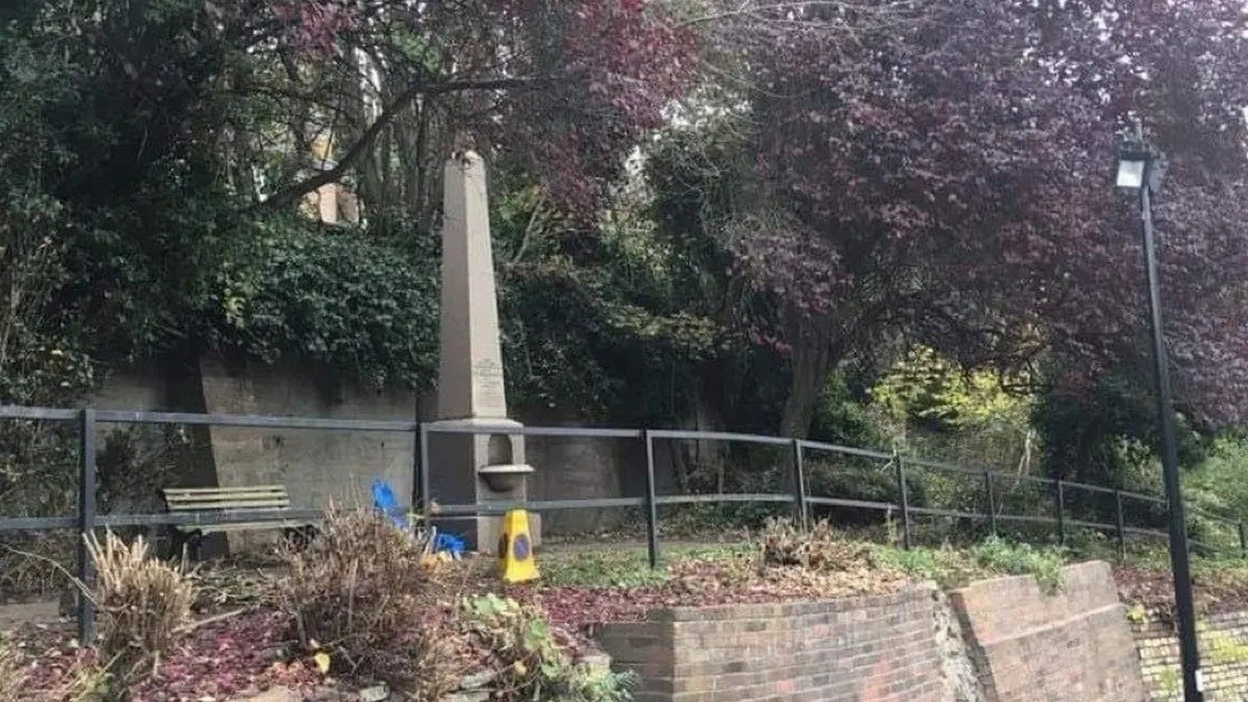 The Bartlett Fountain in its car park location