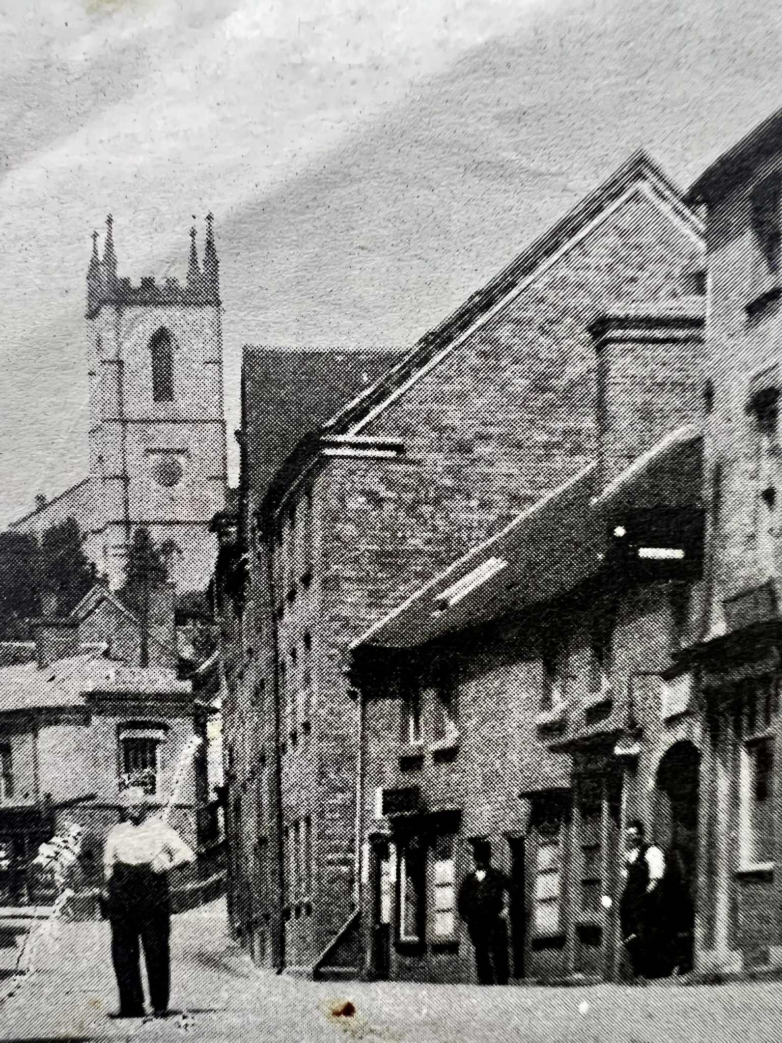 Derelict buildings on Waterloo Street in the 1960s